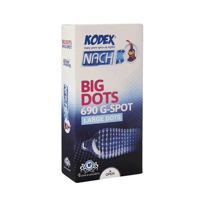 کاندوم کدکس مدل BIG DOTS 690بسته 10عددی
