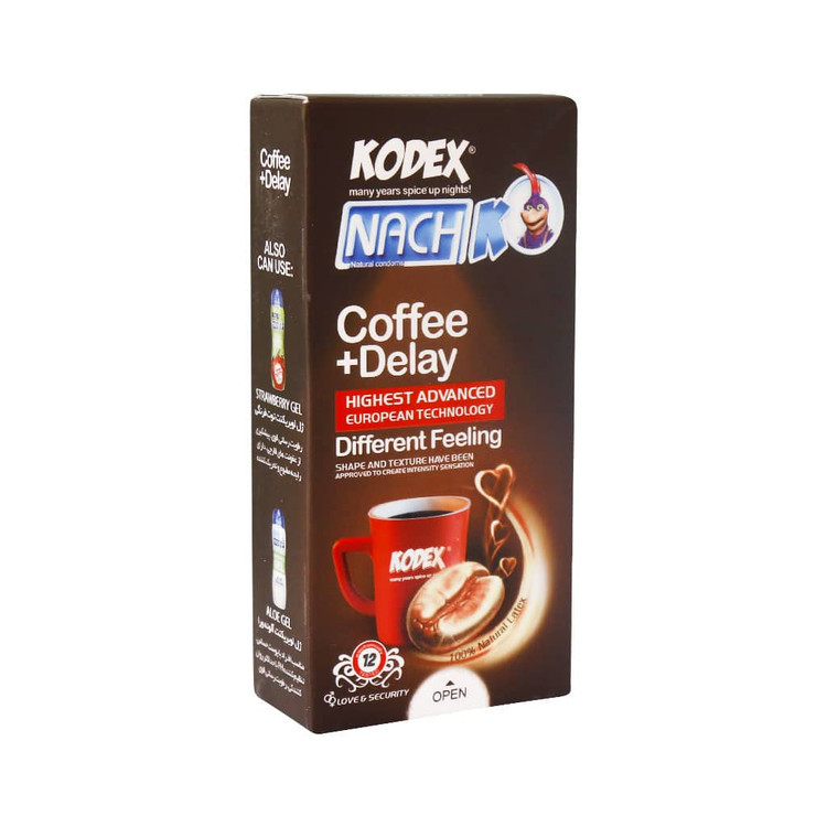 کاندوم تاخیری کدکس مدل Coffee بسته12عددی