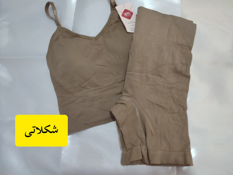 ست نیم تنه شورتک کبریتی
