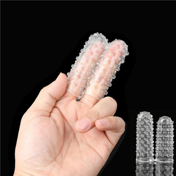 کاندوم انگشتی خاردرشت سیلیکونی 2 عددی محرک انگشتی  ( Finger Condom )